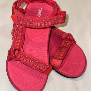 Teva hurricane Pink adjustable sport hiking sandal  j39895 swim kids Sz 1